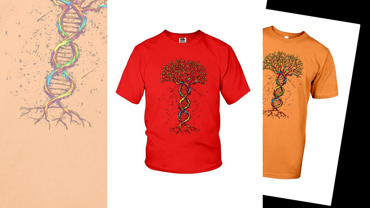 DNA Tree of Life shirt and v-neck