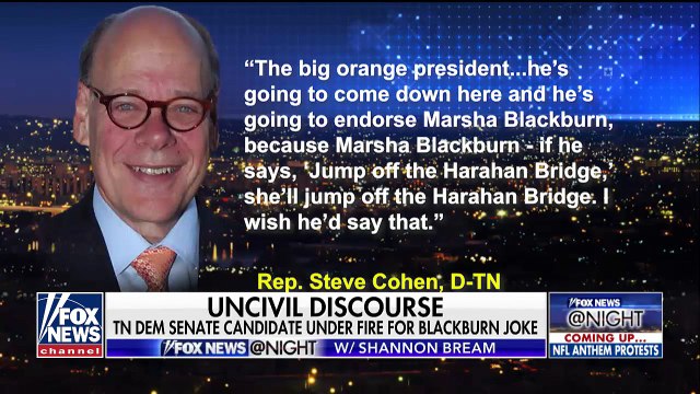 Rep. Blackburn responds to Democrat's disturbing comments - Fox News