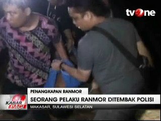 Nekat Kabur, Pencuri Motor Ditembak Polisi