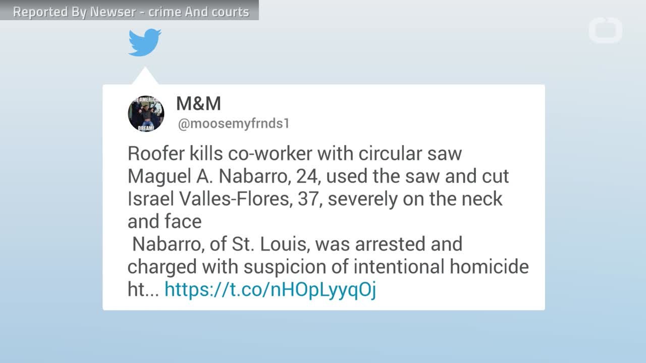 Roofer Kills Co-Worker With Circular Saw