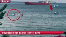 Beylikdüzü’nde balıkçı teknesi battı