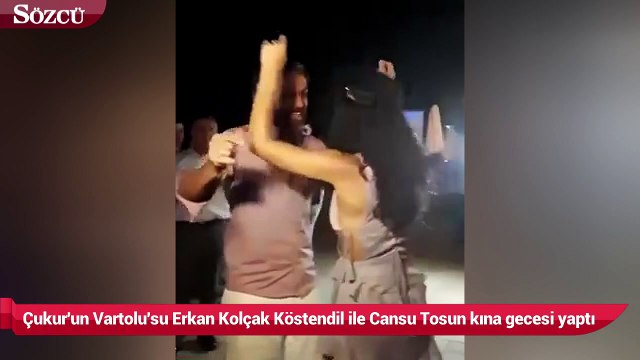 Çukur'un Vartolu'su Erkan Kolçak Köstendil ile Cansu Tosun kına gecesi yaptı