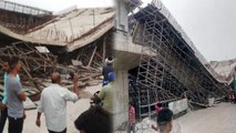 under construction flyover collapses in UP’s Basti | Oneindia News