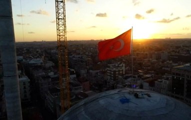 Taksim Camii'nde Gün Batımı Mest Etti