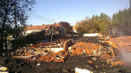 Gaurain incendie installations foot FC Gaurain rue Joncquerelle