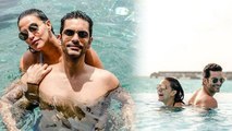 Neha Dhupia & Angad Bedi enjoy ROMANTIC Holiday in Maldives। FilmiBeat