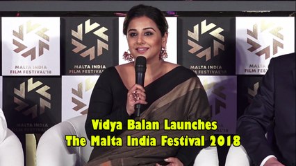 Vidya Balan Launches the Malta India Festival 2018