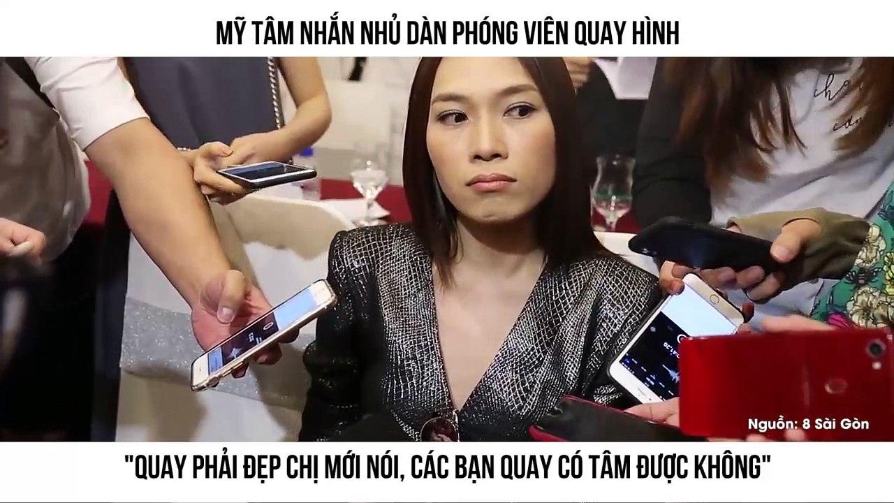 MỸ TÂM NHẮN NHỦ DÀN PHÓNG VIÊN QUAY HÌNH "QUAY PHẢI ĐẸP CHỊ MỚI NÓI, CÁC BẠN QUAY CÓ TÂM ĐƯỢC KHÔNG"