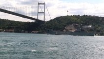 Rus Savaş Gemisi 'Orsk' İstanbul Boğazı'ndan Geçti