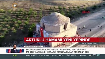 650 yıllık hamam yeni yerine taşındı