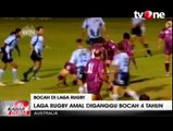 Bocah 4 Tahun Hebohkan Laga Rugby di Australia