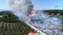 Bursa'da Orman Yangını...alev Alev Yanan Orman Havadan Görüntülendi