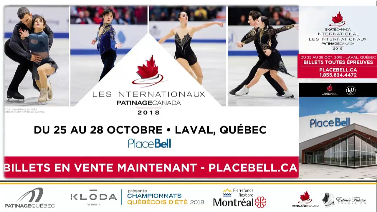 Championnats québécois d'été 2018 Eve 39 Novice Dames Gr. 2 prog. Court + Eve 40 Novice Messieurs prog. Court + Eve 41 Novice Dames Gr. 3 prog. Court + Eve 42 Pré-Novice Dames Gr. 6 prog. Libre