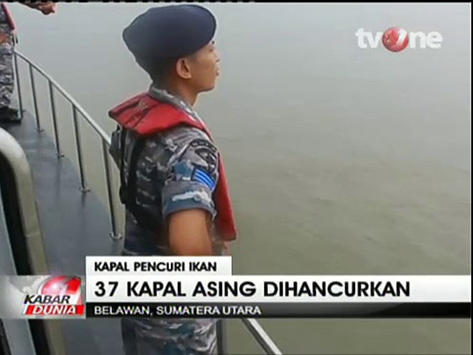 Curi Ikan, 37 Kapal Asing Ditenggelamkan Pemerintah RI