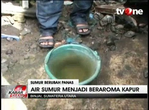Air Sumur Panas Hebohkan Warga Binjai