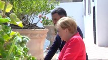 Pedro Sánchez y Angela Merkel repasan en Doñana la agenda bilateral y europea