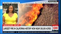 Largest fire in California History now near 300,000 acres. #BreakingNews #News #California #History #DonaldTrump #Breaking