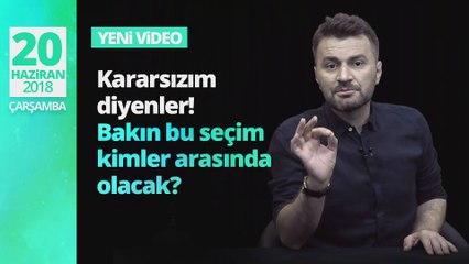 Kararsızım diyenler! Bakın bu seçim kimler arasında olacak?
