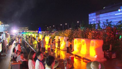 한여름 밤 대규모 눈 조각 160개 전시 / YTN