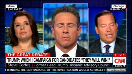 Panel on  Donald Trump: When i campaign for candidates "They will win". #DonaldTrump #AnaNavarro