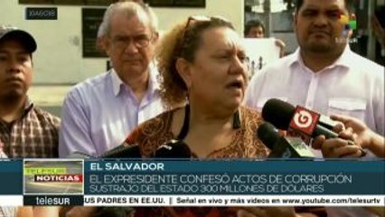 El Salvador: expdte. Elías Antonio Saca confesó actos de corrupción