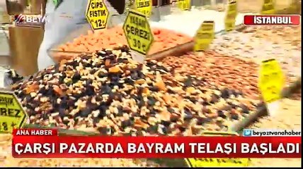 Çarşı pazarda bayram telaşı başladı