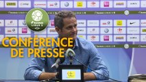 Conférence de presse Grenoble Foot 38 - Chamois Niortais (1-0) : Philippe  HINSCHBERGER (GF38) - Patrice LAIR (CNFC) - 2018/2019