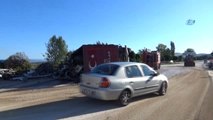Kastamonu'da Kaza Yapan Hurda Yüklü Tır Alev Aldı