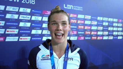 Glasgow 2018 DIVING - INTERVIEW - Grace Reid - 3m springboard women GOLD