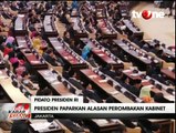 Presiden Jokowi Jelaskan Alasan Perombakan Kabinet
