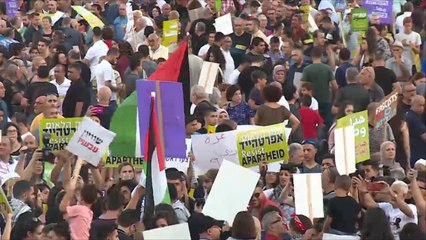 فلسطينيو الخط الأخضر يتظاهرون.. ليسقط قانون اليهودية