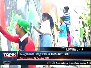 Puluhan Pelajar Mengikuti Lomba Lukis Grafiti
