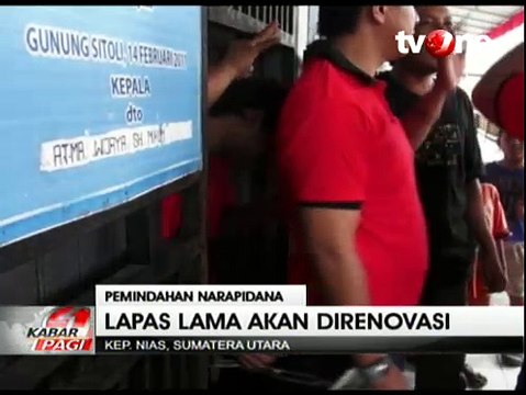 171 Napi Lapas Gunungsitoli Dipindah ke Lapas Sibolga