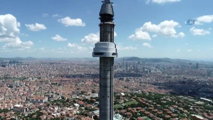 Çamlıca Kulesi ve Biten Restoranı Havadan Görüntülendi