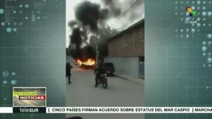 Incendia tres vehículos tras enfrentamiento en Acapulco, México