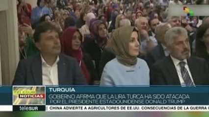 Asegura gobierno de Turquía que lira turca ha sido atacada por Trump