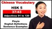 Chinese Vocabulary Course - HSK 5 Full Course / Adjectives 91 to 120 (37/43)