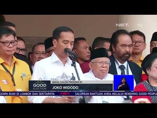 Deklarasi Jokowi-Ma'ruf Amin di Gedung Joang 45 - NET 12