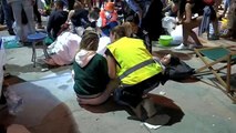 صدها نفر بر اثر سقوط سکو در یک جشنواره موسیقی در اسپانیا زخمی شدند