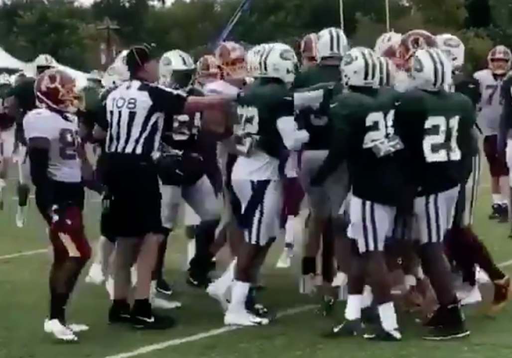 Redskins, Jets Joint Practice Turns Ugly After...