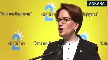 İYİ Parti kurultayında Akşener, salondakilere: Eteğinde taş kalan var mı?