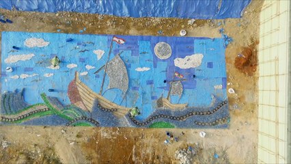 هذا الصباح- نفايات تتحول إلى أكبر لوحة فنية بالعالم