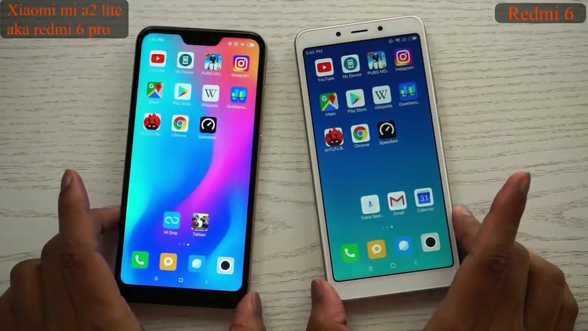 ⁣Xiaomi Mi A2 Lite Vs Redmi 6 Speed Test