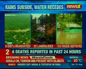 Home Minister Rajnath singh reacts after visiting flood battered Kerala