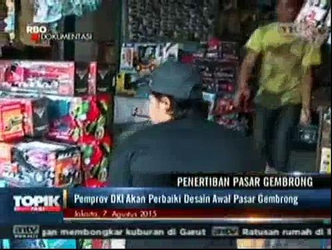 Pemprov DKI akan Perbaiki Desain Awal Pasar Gembrong