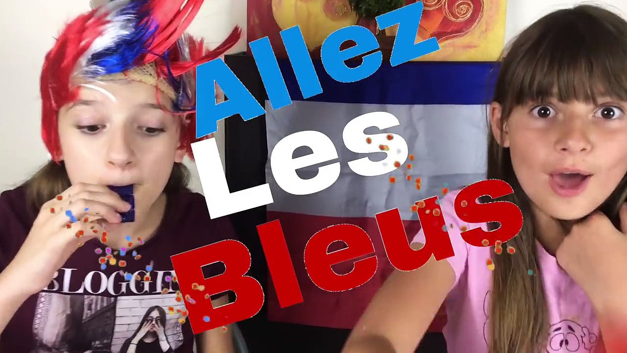 FRANCE - BELGIQUE    PANCAKE ART CHALLENGE BLEU BLANC ROUGE    Lévanah&Family