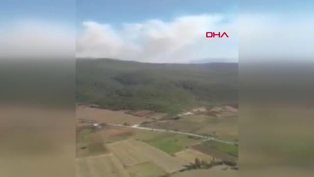 Manisa Soma İlçesinde Orman Yangını