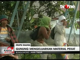 Erupsi Gunung Raung, Aktivitas di Pasar Bondowoso Sepi