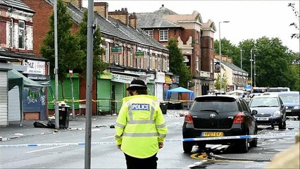 إصابة 10 أشخاص في تبادل إطلاق النار في مانشستر