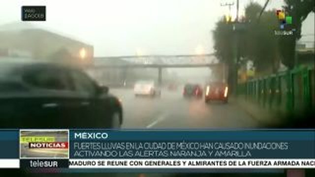 Activan alerta naranja y amarilla por fuertes lluvias en la CDMX